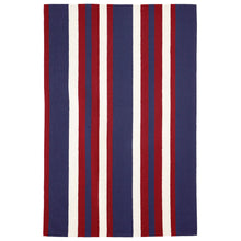 Liora Manne Portsmouth Nautical Strp Indoor/Outdoor Rug Americana 5'X7'6"