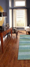 Liora Manne Piazza Stripes Indoor Rug Sea Breeze 5'X7'6"