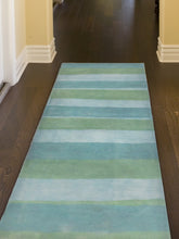 Liora Manne Piazza Stripes Indoor Rug Sea Breeze 6'X9'