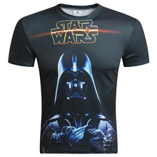 2016 New Short Sleeve Male Tees Summer Camisetas Fashion Brand clothing Star Wars/Deadpool/Darth Vader men 3D T Shirt fitness