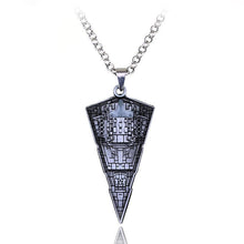 Star Wars Destroyer Ship Model Metal Necklace Spacecraft Warship Triangle Pendant Alloy Accessories Movie Fans Jewelry Men Gift