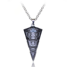 Star Wars Destroyer Ship Model Metal Necklace Spacecraft Warship Triangle Pendant Alloy Accessories Movie Fans Jewelry Men Gift