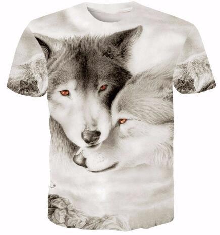 Men Women Harajuku Sexy Rock Prints tshirts Cool Lions Wolf Flag Eagle 3D t shirt Male Female Vintage t shirts tees