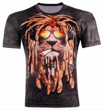 Men Women Harajuku Sexy Rock Prints tshirts Cool Lions Wolf Flag Eagle 3D t shirt Male Female Vintage t shirts tees