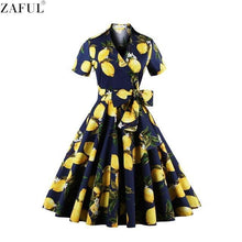 ZAFUL Woman Retro Dresses 2017 Audrey Hepburn 1950s 60s Rockabilly Polka Dot Bow Pinup Ball Grown Party Robe Plus Size Vestidos