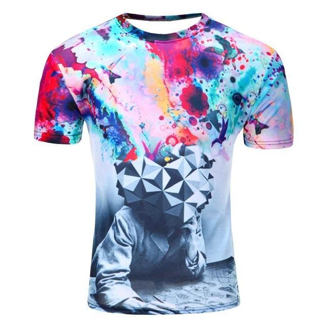 Hot Selling New 3D Printed CAT T Shirt Men Casual Creative Short Sleeve Tee Shirt Man Summer Style T-shirt plus size M-4XL