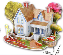 3D DIY Puzzle Jigsaw Baby toy Kid Early learning Castle Construction pattern gift For Children Brinquedo Educativo Houses Puzzle