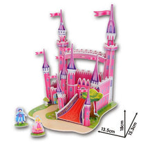 3D DIY Puzzle Jigsaw Baby toy Kid Early learning Castle Construction pattern gift For Children Brinquedo Educativo Houses Puzzle
