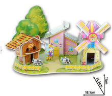 3D DIY Puzzle Jigsaw Baby toy Kid Early learning Castle Construction pattern gift For Children Brinquedo Educativo Houses Puzzle