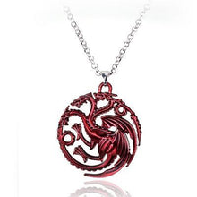 Game of Thrones Stark family lion wolf dragon deer Lannister Targaryen Stark Baratheon Arryn Greyjoy family members necklace