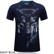 Men T Shirt 2016 The New 3d Printed White tiger / snake / skull and wolf/Indian wolf/ T Shirts male Casual Brand T-Shirt tops