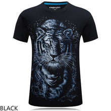 Men T Shirt 2016 The New 3d Printed White tiger / snake / skull and wolf/Indian wolf/ T Shirts male Casual Brand T-Shirt tops