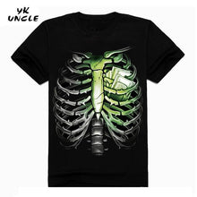 Hip Hop T shirt Men Tshirt T-shirt 3D Sickle Skulls Motorcycle Shackle Printed Casual-shirt Mens Casual Clothes Tee 3XL,YK UNCLE