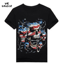 Hip Hop T shirt Men Tshirt T-shirt 3D Sickle Skulls Motorcycle Shackle Printed Casual-shirt Mens Casual Clothes Tee 3XL,YK UNCLE