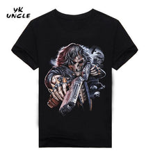 Hip Hop T shirt Men Tshirt T-shirt 3D Sickle Skulls Motorcycle Shackle Printed Casual-shirt Mens Casual Clothes Tee 3XL,YK UNCLE