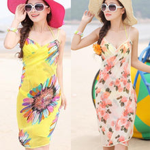 New fashion sunscreen bikinis beach towel scarf dress beach type dresses spaghetti strapless women dresses different wear method
