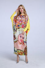 2017 African Dashiki New Fashion Design Bazin Super Elastic Party Plus Size Diamond Loose Face Print Maxi Dress For Lady