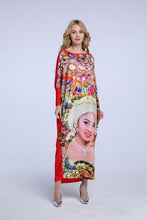 2017 African Dashiki New Fashion Design Bazin Super Elastic Party Plus Size Diamond Loose Face Print Maxi Dress For Lady