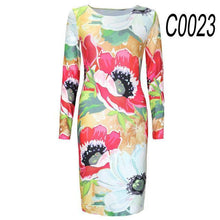 2017 Autumn Dress Pencil sheath Sexy Bodycon Dresses Female Package hip Robe Fashion Women's Sexy Club Round Neck Vintage Dress