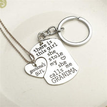 2017 There Is This Girl She Stole My Heart She Calls Me DADDY MOMMY MOM GRANDMA GRANDPA Heart Necklaces & Pendants Keychain