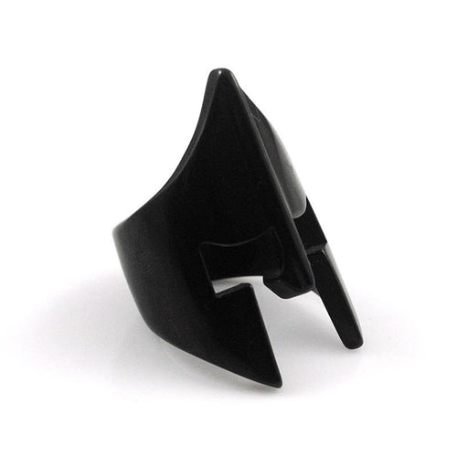 CHIMDOU Black&Silver Color Stainless Steel Ring 2017 Party Spartan Helmet Ring Men Jewelry New Arrival PUNK anillos mujer