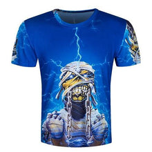 Skull poker print Men short sleeve T shirt 3d t-shirt casual breathable t-shirt plus-size tshirt homme New design ZOOTOP BEAR