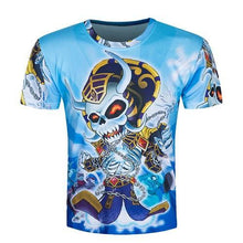 Skull poker print Men short sleeve T shirt 3d t-shirt casual breathable t-shirt plus-size tshirt homme New design ZOOTOP BEAR