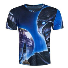 Skull poker print Men short sleeve T shirt 3d t-shirt casual breathable t-shirt plus-size tshirt homme New design ZOOTOP BEAR