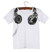 JAYCOSIN Hot Boy Kids Summer Casual Headphone Short Sleeve Tops Blouses T Shirt Tees Clothes Levert Dropship Jan11