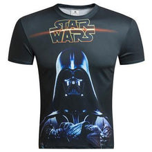 2016 New Short Sleeve Male Tees Summer Camisetas Fashion Brand clothing Star Wars/Deadpool/Darth Vader men 3D T Shirt fitness