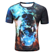 2017 Novelty 3D t shirt Men Multicolor Paint Printed Hip Hop Crewneck short Sleeve Men Women t-shirt tee tops wholesale