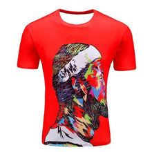 2017 Novelty 3D t shirt Men Multicolor Paint Printed Hip Hop Crewneck short Sleeve Men Women t-shirt tee tops wholesale