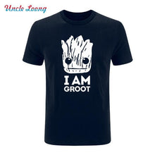2017 Summer New Printed Guardians of the Galaxy T Shirt Men Short Sleeve Cotton I Am fashion T Shirts Top Tees Shirt