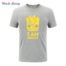 2017 Summer New Printed Guardians of the Galaxy T Shirt Men Short Sleeve Cotton I Am fashion T Shirts Top Tees Shirt
