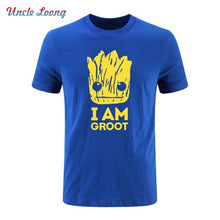 2017 Summer New Printed Guardians of the Galaxy T Shirt Men Short Sleeve Cotton I Am fashion T Shirts Top Tees Shirt