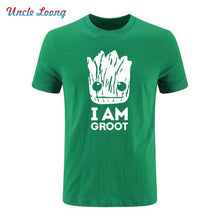 2017 Summer New Printed Guardians of the Galaxy T Shirt Men Short Sleeve Cotton I Am fashion T Shirts Top Tees Shirt
