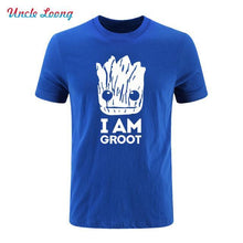 2017 Summer New Printed Guardians of the Galaxy T Shirt Men Short Sleeve Cotton I Am fashion T Shirts Top Tees Shirt