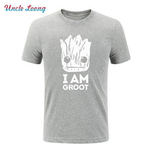 2017 Summer New Printed Guardians of the Galaxy T Shirt Men Short Sleeve Cotton I Am fashion T Shirts Top Tees Shirt