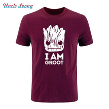 2017 Summer New Printed Guardians of the Galaxy T Shirt Men Short Sleeve Cotton I Am fashion T Shirts Top Tees Shirt