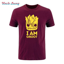 2017 Summer New Printed Guardians of the Galaxy T Shirt Men Short Sleeve Cotton I Am fashion T Shirts Top Tees Shirt