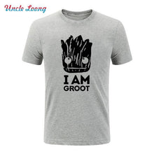 2017 Summer New Printed Guardians of the Galaxy T Shirt Men Short Sleeve Cotton I Am fashion T Shirts Top Tees Shirt