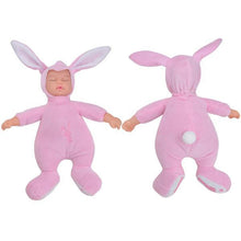 25CM Rabbit Plush Stuffed Baby Doll Simulated Babies Sleeping Dolls Children Toys Birthday Gift For Babies 5 Colors doll reborn