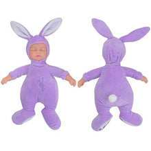 25CM Rabbit Plush Stuffed Baby Doll Simulated Babies Sleeping Dolls Children Toys Birthday Gift For Babies 5 Colors doll reborn