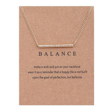 New Gold-color Balance Wood Straight Bar Alloy Clavicle snake Pendant Short Necklace