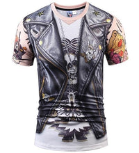 Mr.1991inc Hot New Style Casual Men 3D T Shirt Short Sleeve tattoo black suit Digital Printing Summer Tops size S-XXXL 5988