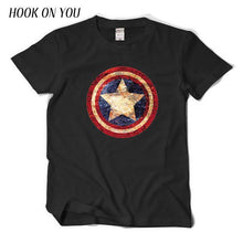 Comic LOGO Super Hero T Shirt Superman Batman Captain America the Flash Marvel Movie Men Cosplay T-Shirts superhero Geek Tee