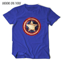 Comic LOGO Super Hero T Shirt Superman Batman Captain America the Flash Marvel Movie Men Cosplay T-Shirts superhero Geek Tee
