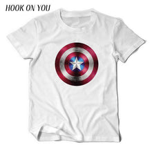 Comic LOGO Super Hero T Shirt Superman Batman Captain America the Flash Marvel Movie Men Cosplay T-Shirts superhero Geek Tee