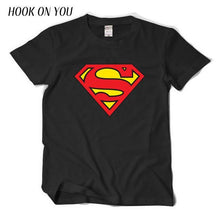 Comic LOGO Super Hero T Shirt Superman Batman Captain America the Flash Marvel Movie Men Cosplay T-Shirts superhero Geek Tee