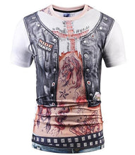Mr.1991INC 3D Men/Women t shirt Short Sleeve Summer t-shirts Newfangled False 2 pieces Skull Printing Hot Tops Pint Tees S-3XL